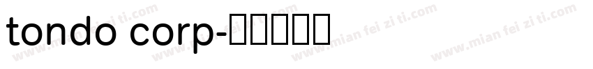 tondo corp字体转换